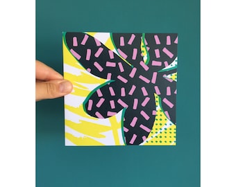 Rubber Plant Greeting Card