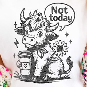 Lustiges Kuh Kaffee T-Shirt | Western Graphic Comfort Colors Tee