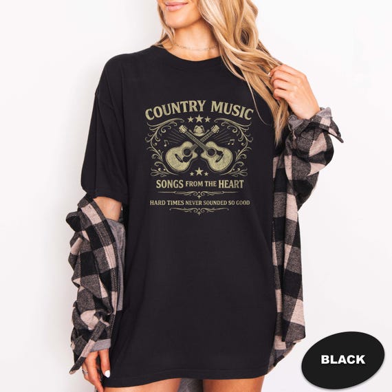 Country Music Shirt • Vintage Western Tee Comfort Colors® 1717 • Country Concert Gift