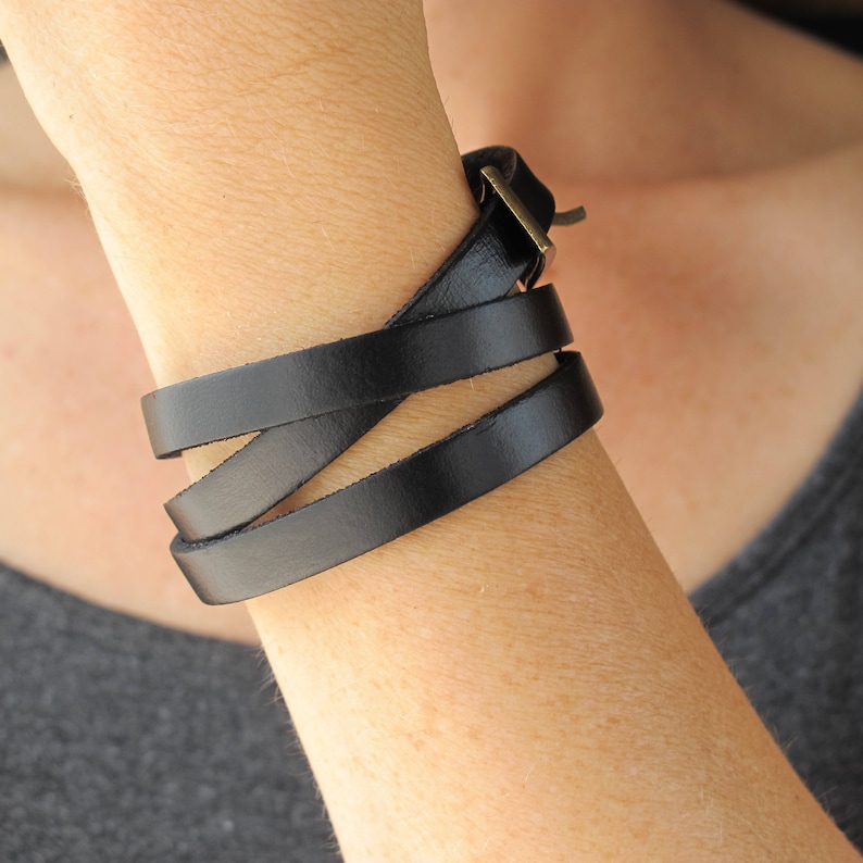 Leather Wrap Bracelets for Womenwomen's Leather Etsy