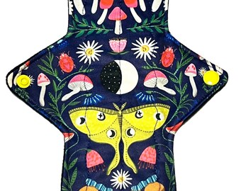 Reusable Cloth Pad | 9" Moderate to Heavy Performance Piqué Reusable Cloth Pad | Maxi Pad | Teen Pad | Period Pad | Menstrual Pad | Day Pad