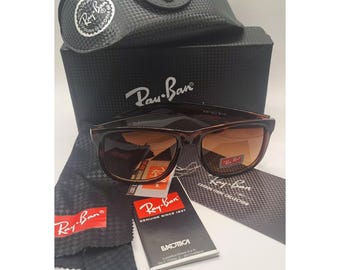 Vintage RAY BAN Brown Gradient Dark Havana Sunglasses RB4167