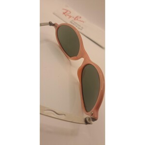 Vintage Pink Ray-Ban Orbs Sunglasses 80's Oval Bausch & Lomb Flash Mirror Lenses image 11
