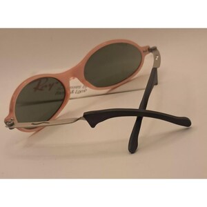 Vintage Pink Ray-Ban Orbs Sunglasses 80's Oval Bausch & Lomb Flash Mirror Lenses image 4