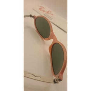 Vintage Pink Ray-Ban Orbs Sunglasses 80's Oval Bausch & Lomb Flash Mirror Lenses image 10