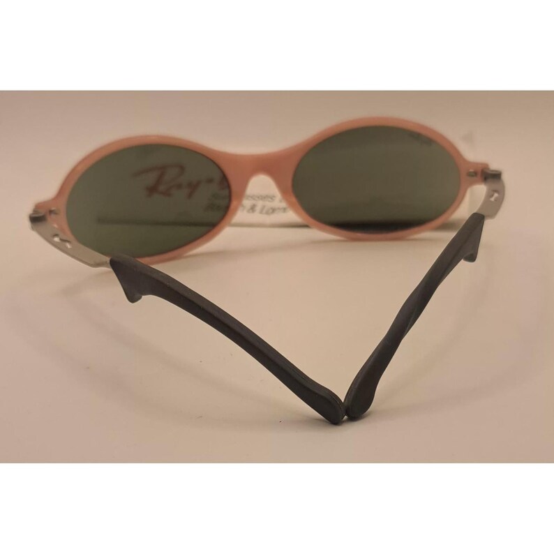 Vintage Pink Ray-Ban Orbs Sunglasses 80's Oval Bausch & Lomb Flash Mirror Lenses image 13