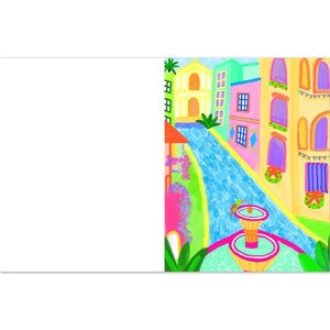 Natale a Caleta de las Monjas nella vecchia San Juan, Porto Rico - Pacchetto di 10 carte piegate (buste standard) (US & CA)