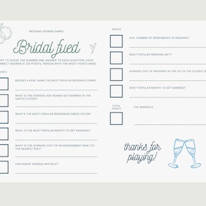 10 Winter Wedding Bridal Shower Games, Printable Bridal Shower Games ...