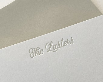 Custom Made to order Letterpress Stationery - The Newlywed Set