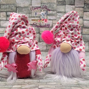 Valentines Day gnome, Heart gnome, tiered tray gnome, farmhouse decor,  love gnome, holiday gnome