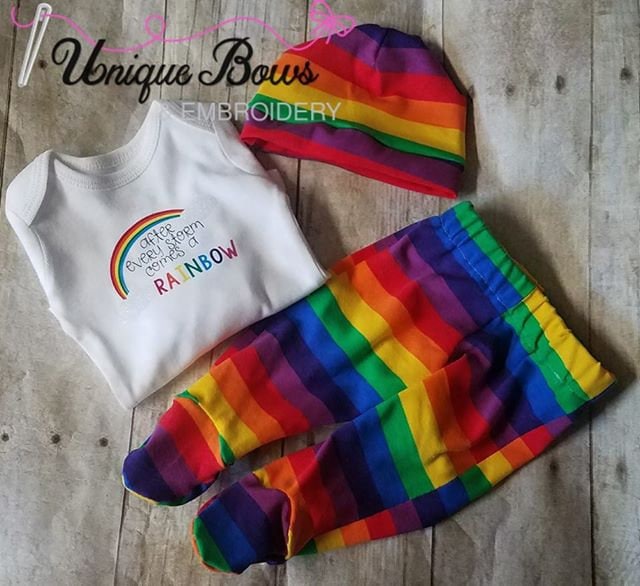 Rainbow baby cheap boy outfit