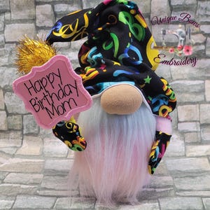 Birthday gnome, Happy Birthday gnome, tiered tray gnome, Birthday gift
