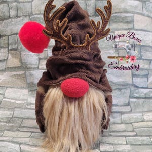 Reindeer Christmas Gnome: Handmade Holiday Farmhouse Decor