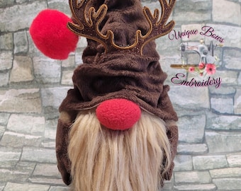 Reindeer Christmas Gnome: Handmade Holiday Farmhouse Decor