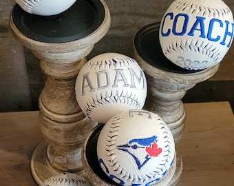 Custom Embroidered Baseball, Personalized Softball Team Gift