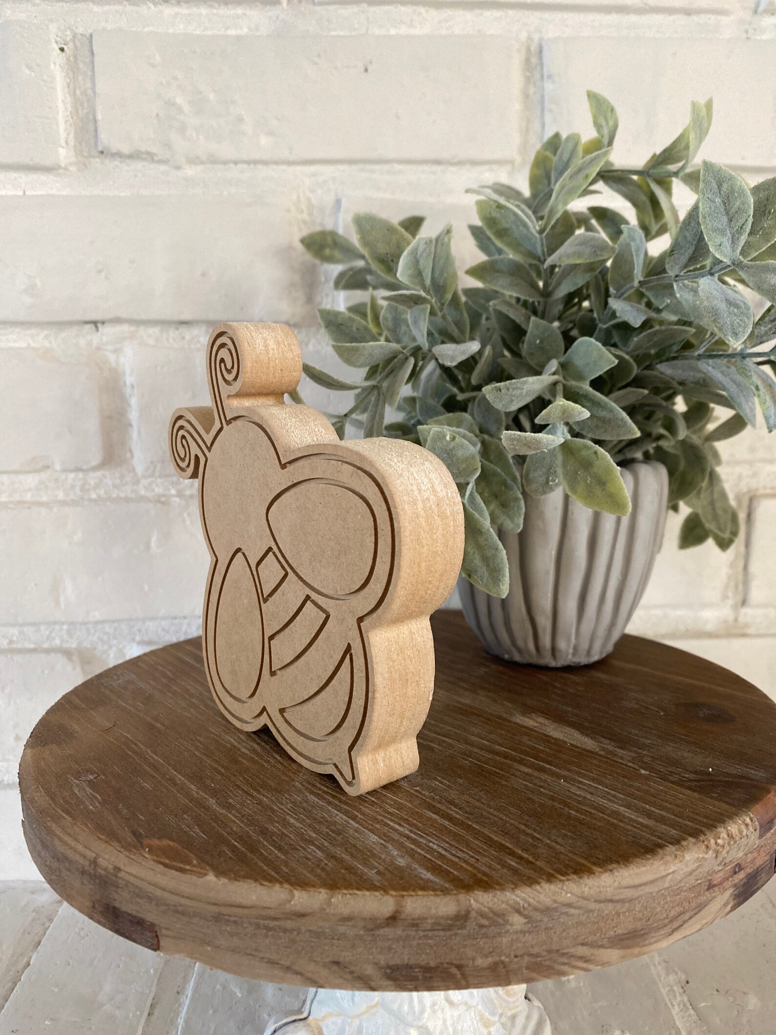 Wooden Bee Cutout Unfinished Wooden Bee DIY Wood Cutouts Etsy