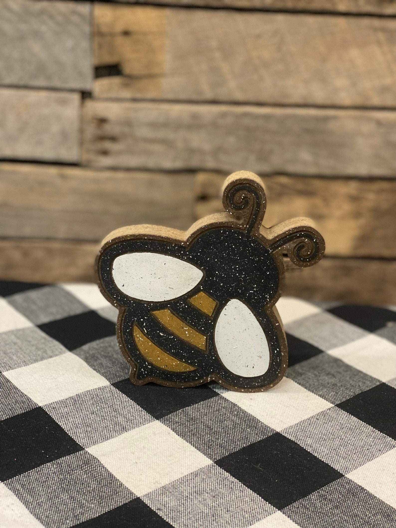Wooden Bee Cutout Unfinished Wooden Bee DIY Wood Cutouts Etsy