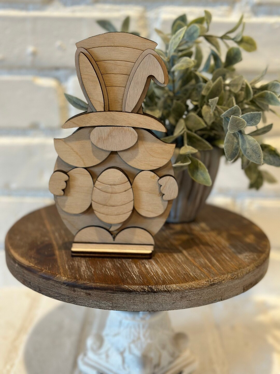 Unfinished Wooden Easter Gnome, Unfinished Laser Cut Crafts, Laser Wood Cutouts, Wholesale