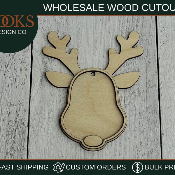 Blank wooden ornaments etsy
