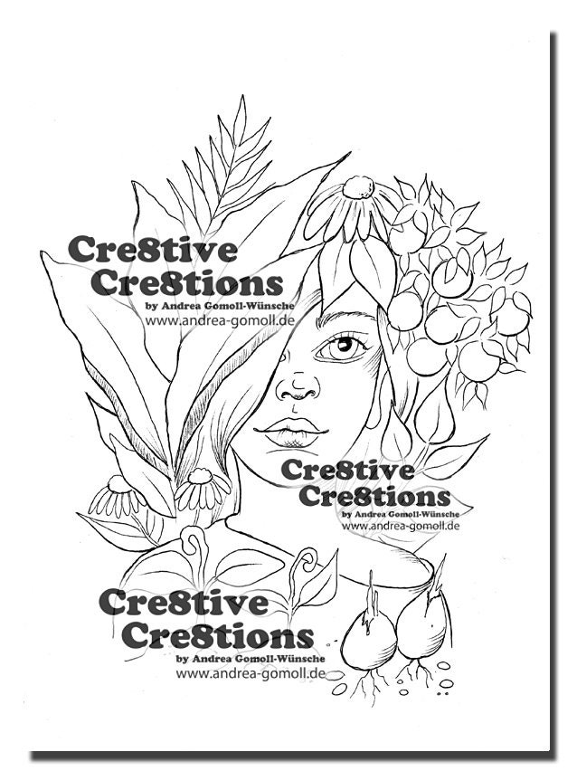 Grow Digital Stamp / Printable Coloring Page by Andrea | Etsy