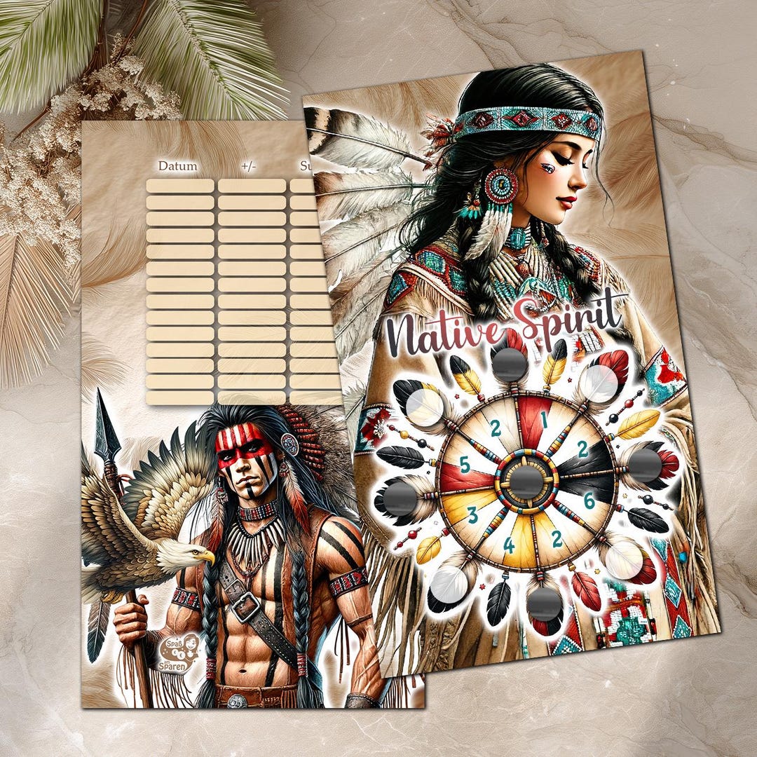 Native Envelope Savings Challenge - Native Spirit - PRINTED - Envelope Method ...