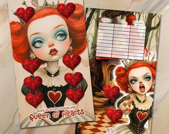 Sparchallenge - Queen of Hearts - GEDRUCKT - Umschlagmethode / Budgetieren