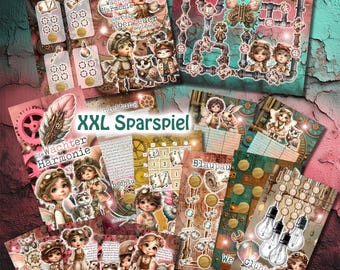 XXL Sparspiel "Die Wächter der Harmonie" - GEDRUCKT - Umschlagmethode / Budgetieren