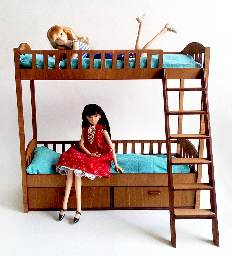 1:6 Doll Bunk Bed. Barbie Bunk Bed Blythe Monster High | Etsy