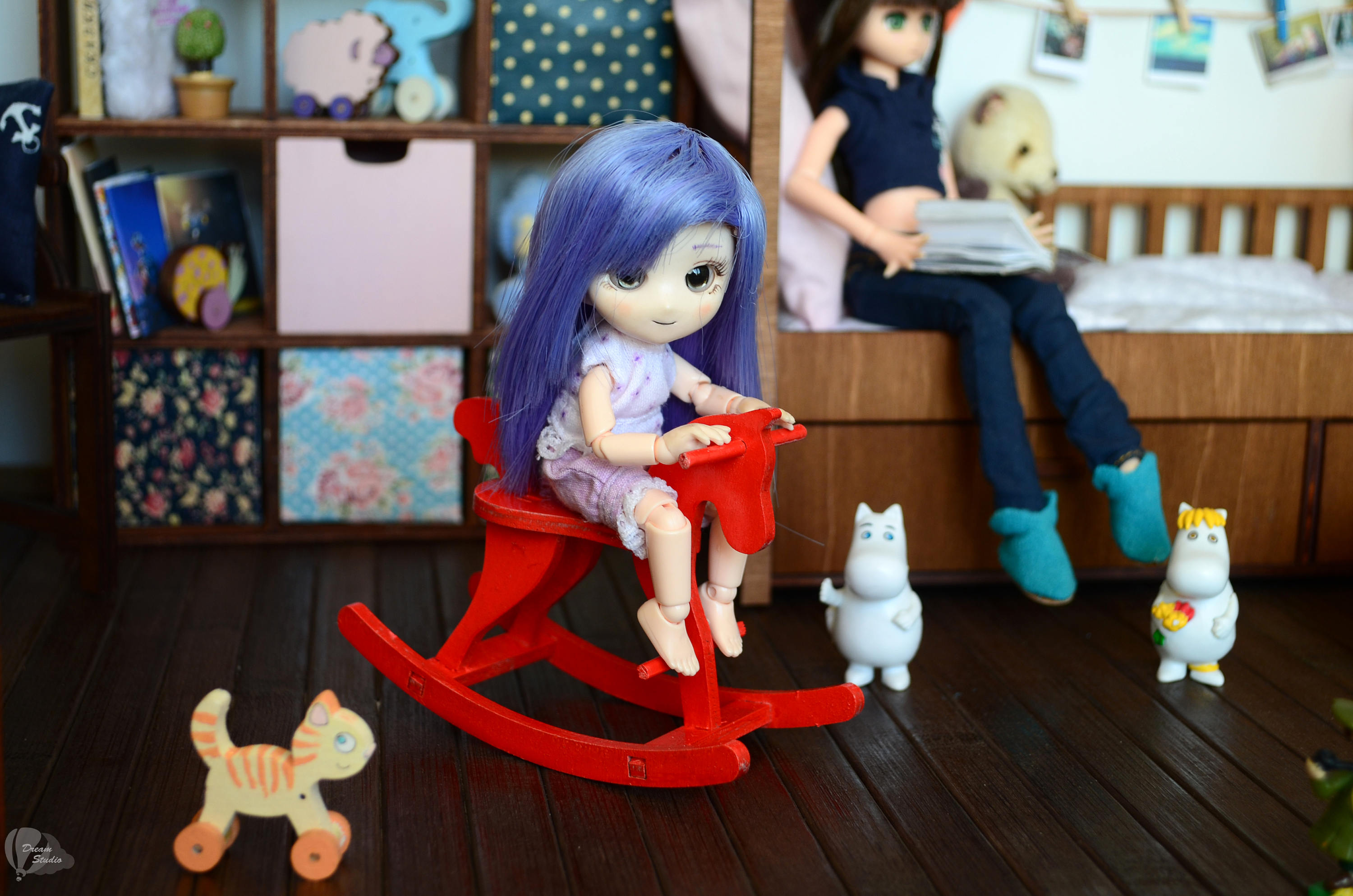 doll rocking horse