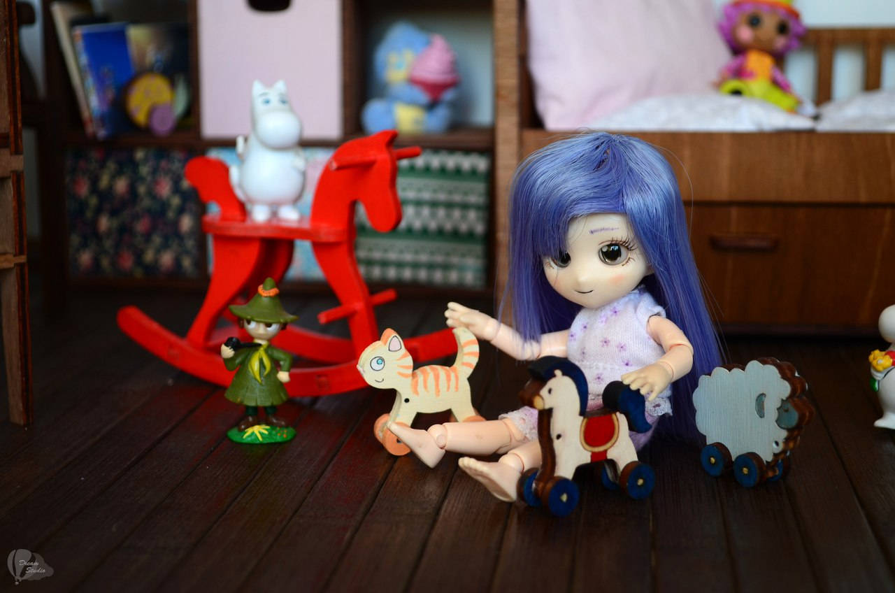 doll rocking horse