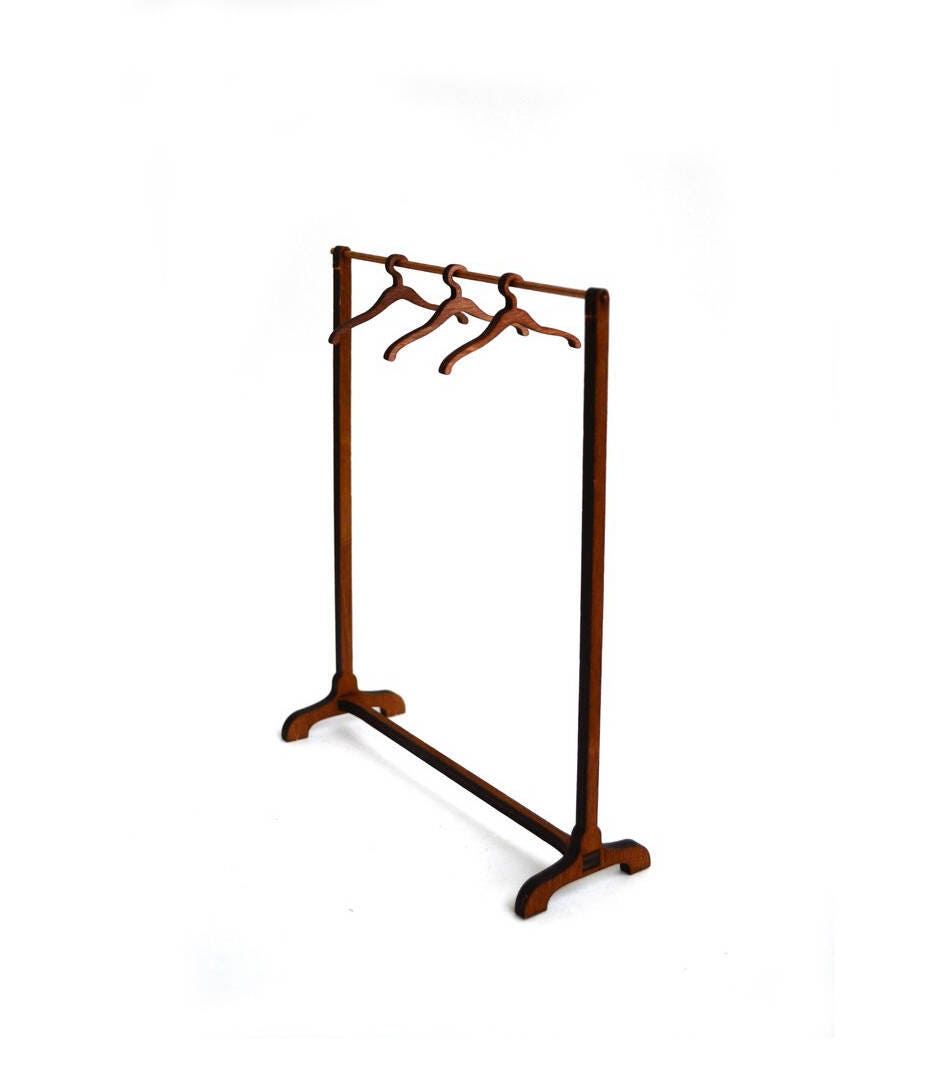 Doll clothes rack 4 & hangers. Scale 1/6 YoSD 1/4 MSD 1/3 Etsy