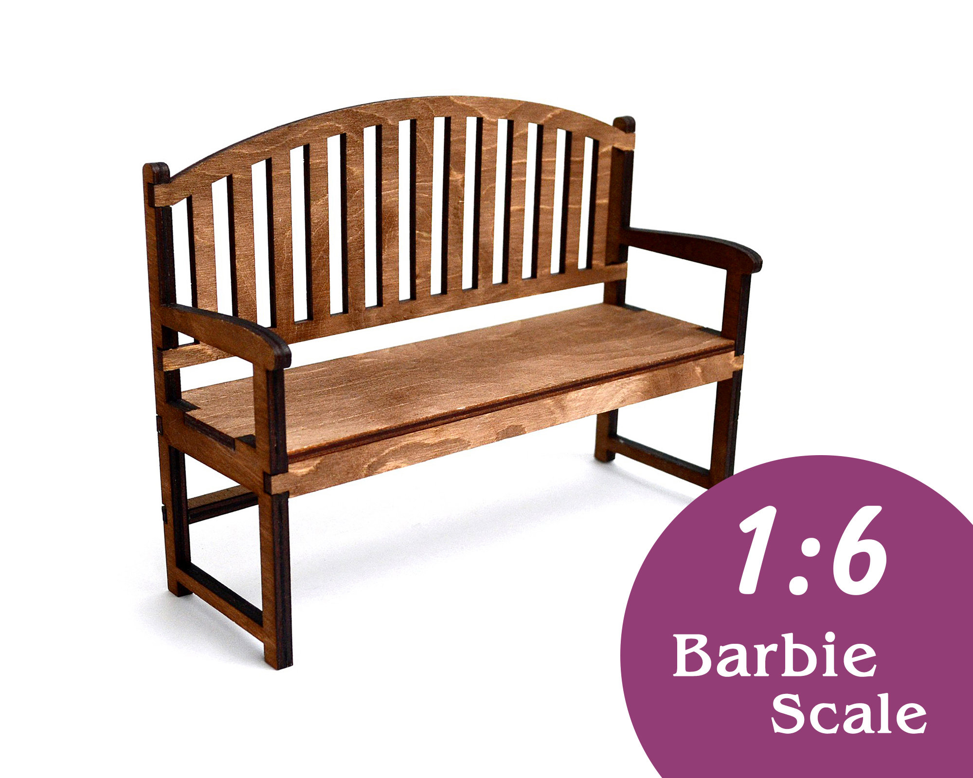 16 Doll Garden Bench. Barbie Garden Seat Blythe Park Bench Etsy Ireland