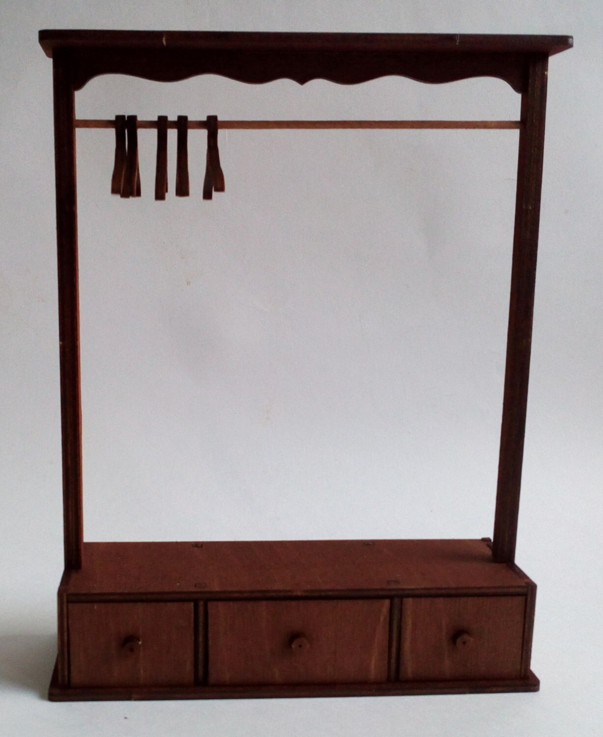 Doll clothes rack with 3 drawers. Scale 1/6 YoSD 1/4 MSD bjd Etsy