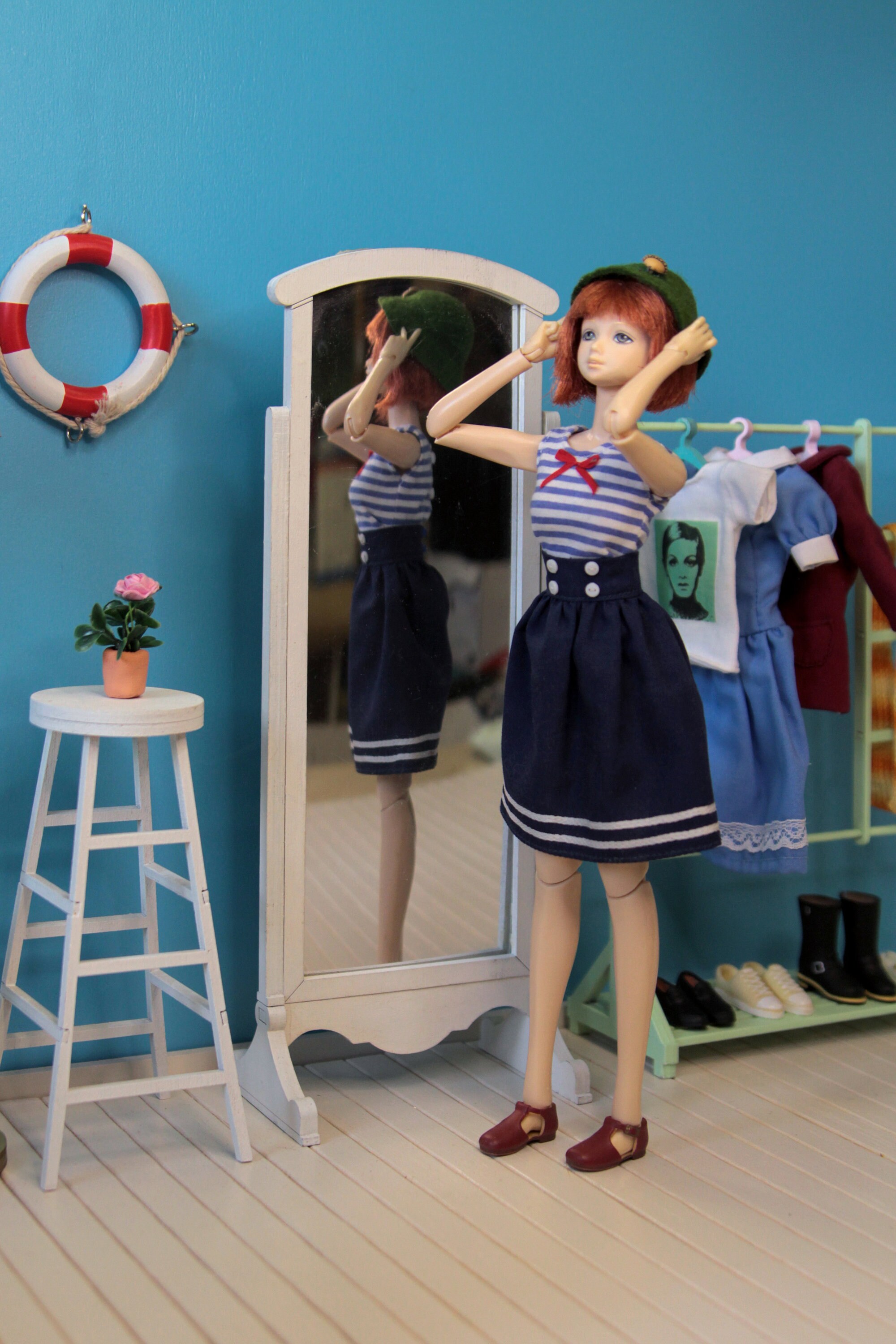 16 Doll bar stool. Barbie furniture DIY blythe furniture Etsy