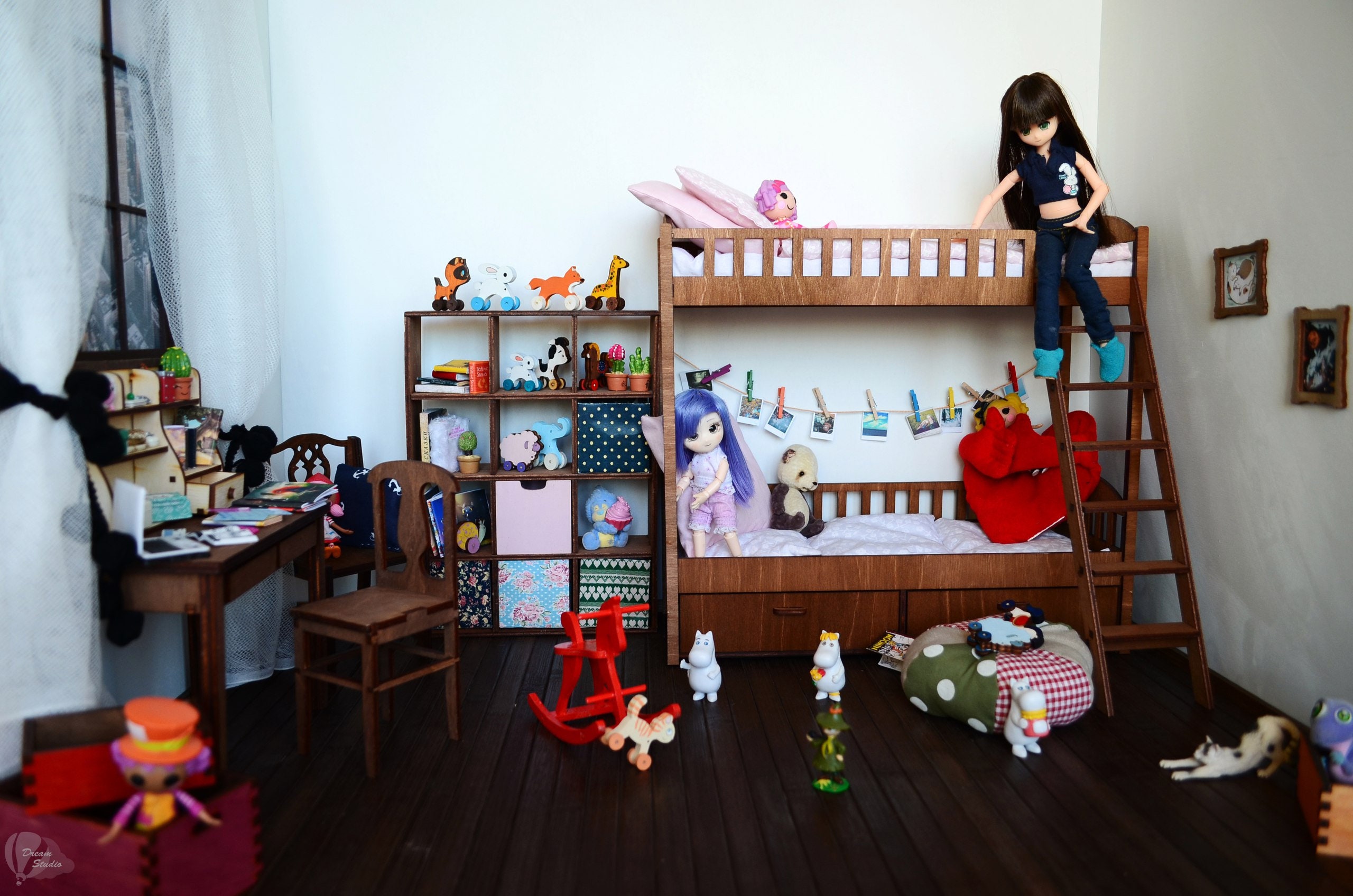 16 Doll Bunk Bed. Barbie Bunk Bed Blythe Monster High Etsy