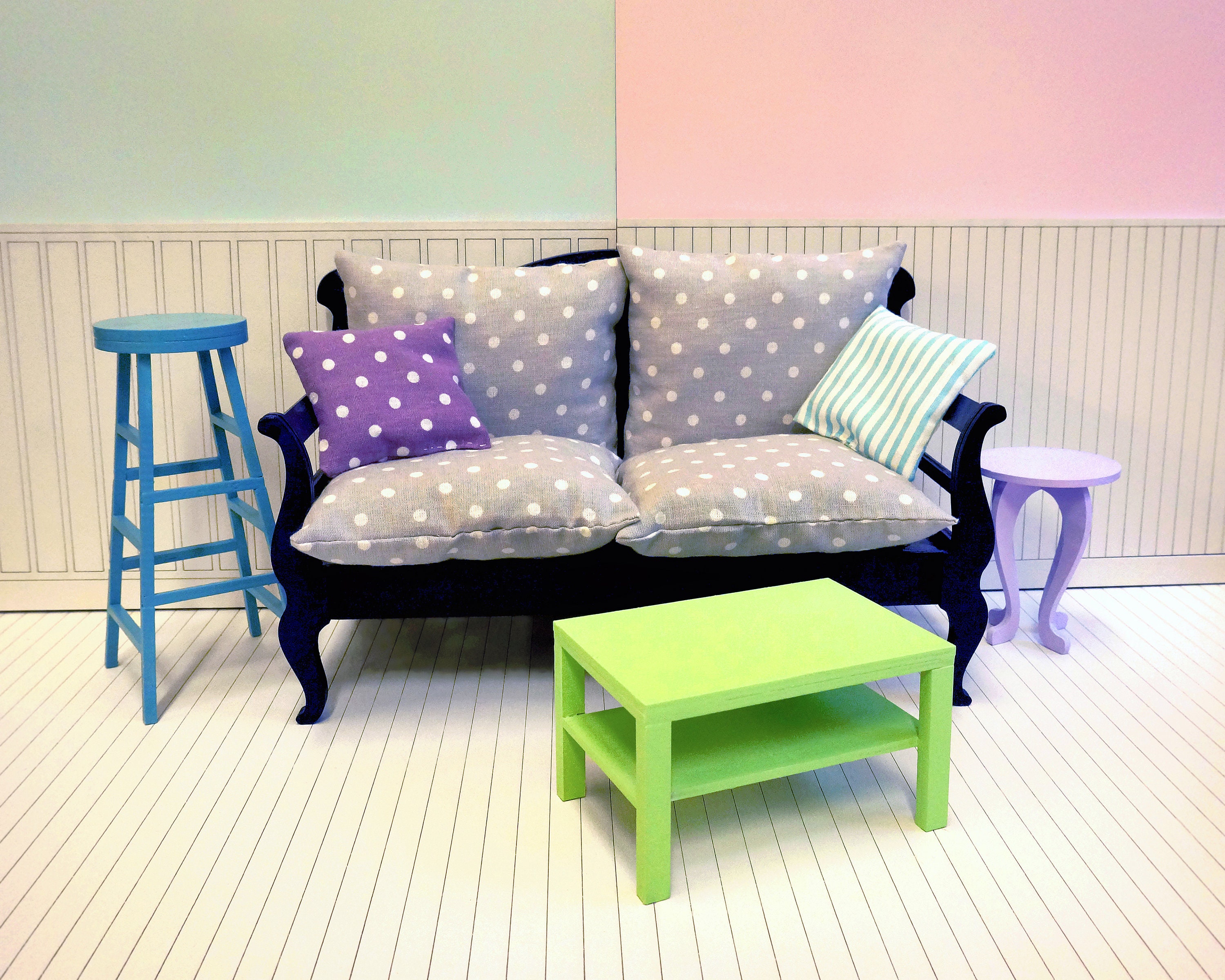 16 Doll bar stool. Barbie furniture DIY blythe furniture Etsy