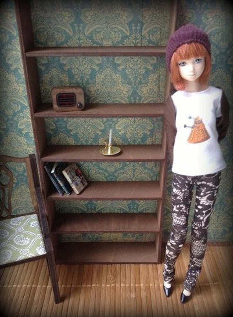 14 Doll Open Shelving Unit. Scale 1/4 Bookcase MSD Bjd Shelf Etsy