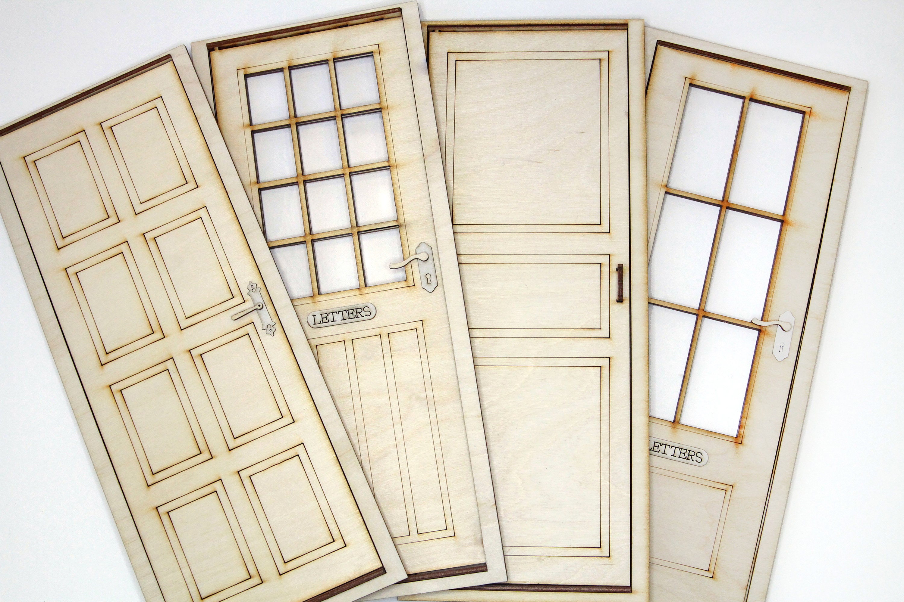 16 Doll roombox doors. Barbie dollhouse doors 1/6 scale Etsy