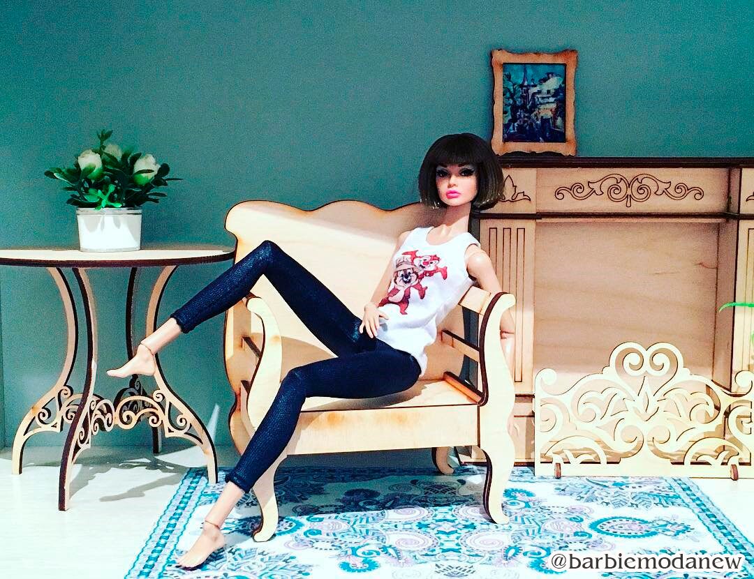 16 Doll armchair 4. Barbie size chair Blythe Monster high Etsy