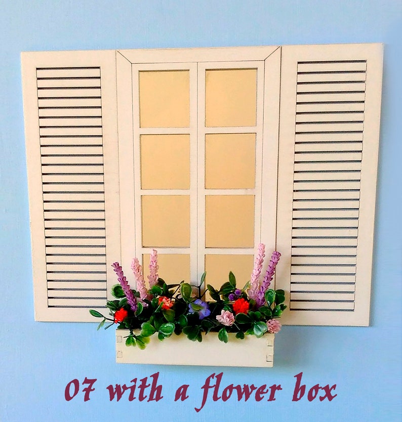 Doll roombox windows 1/6 scale. Barbie dollhouse window Etsy