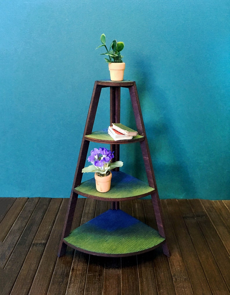 16 Doll Corner Shelf Unit. Barbie Furniture Blythe Etsy