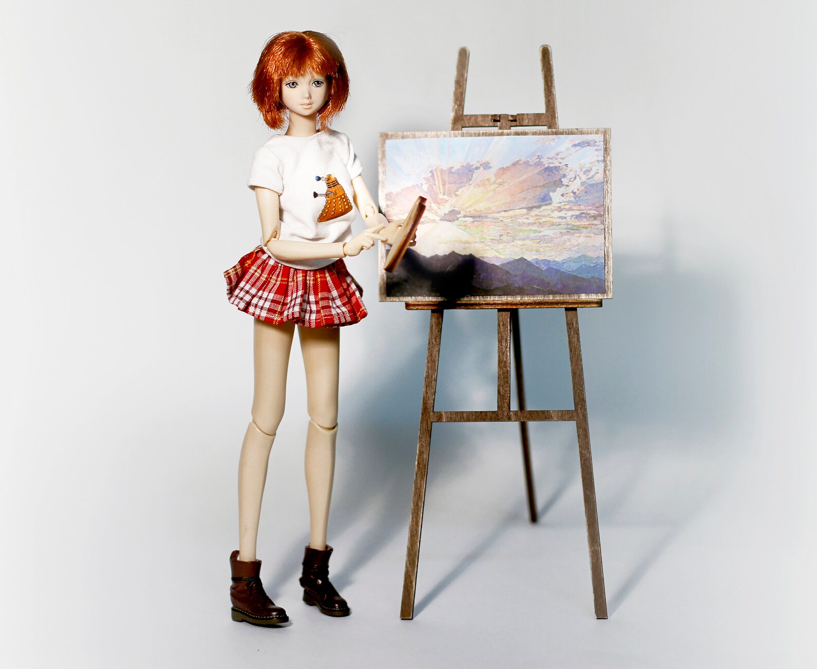 16 Doll standing folding easel. Barbie painter Barbie Etsy