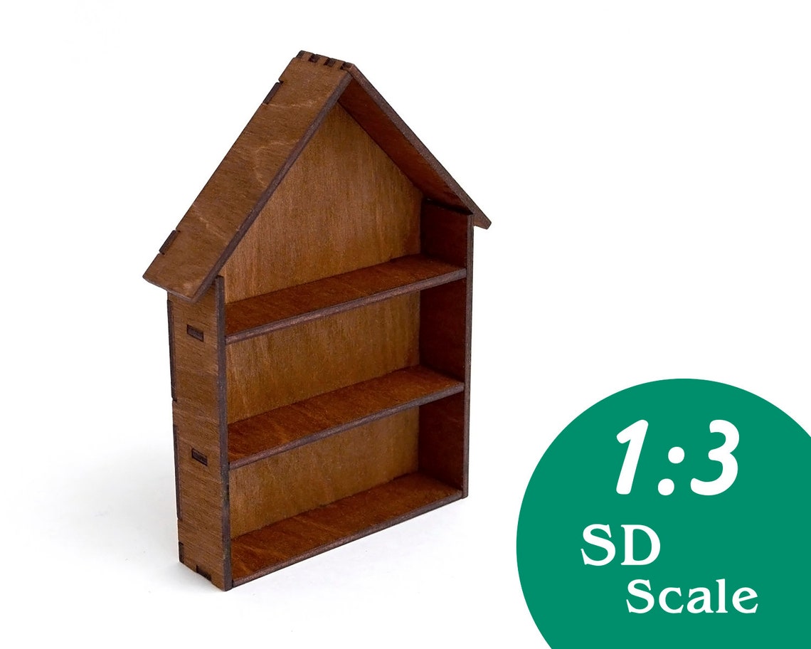 13 Doll House shelf unit. Scale 1/3 children furniture SD Etsy
