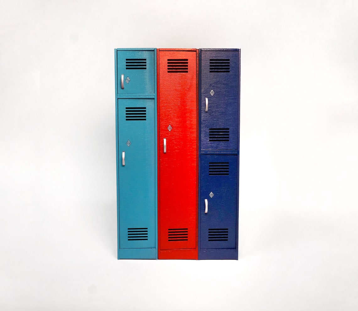 16 Doll locker. Barbie school locker Doll gym locker 1/6 Etsy