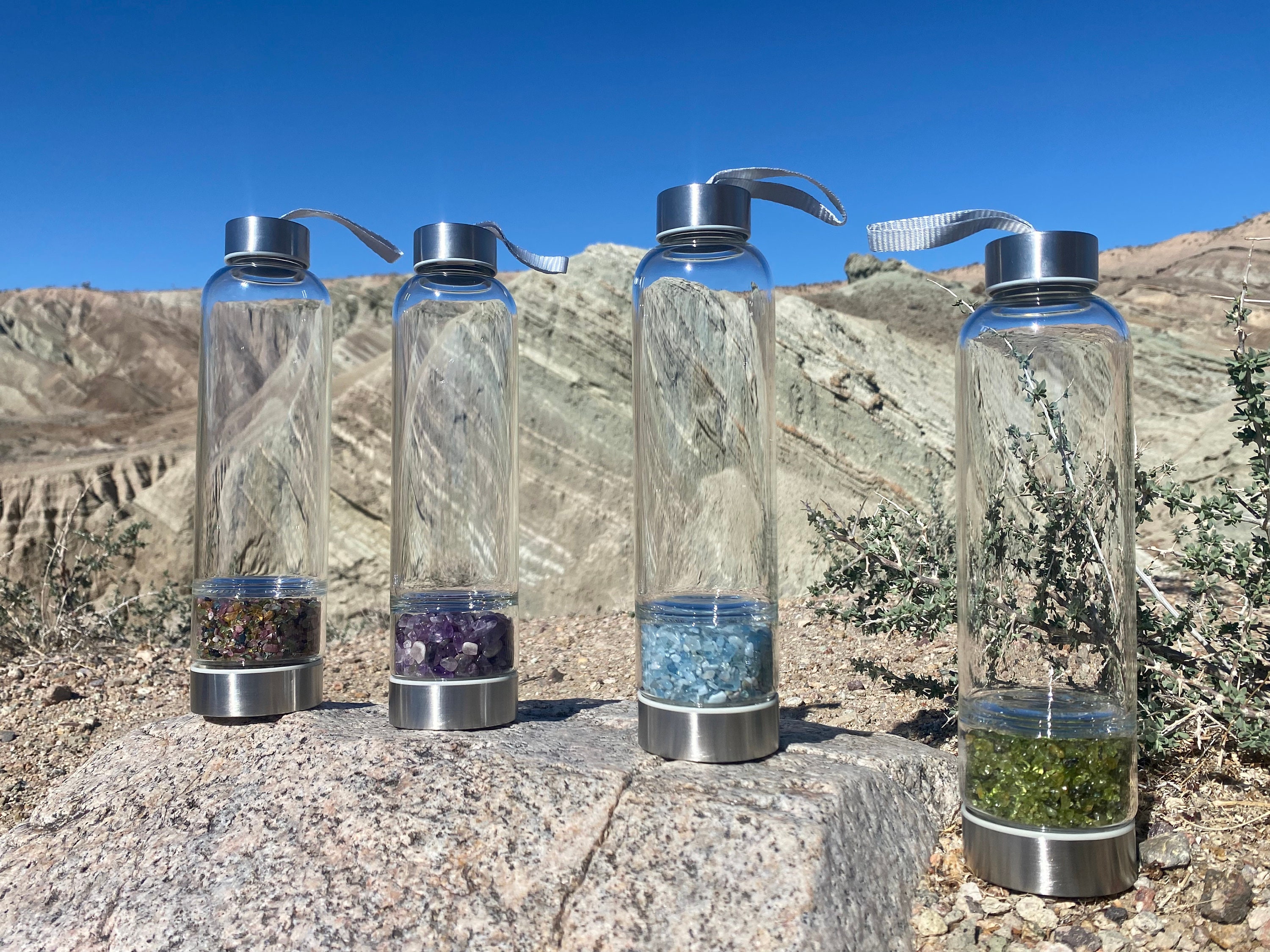 Crystal charging water bottles