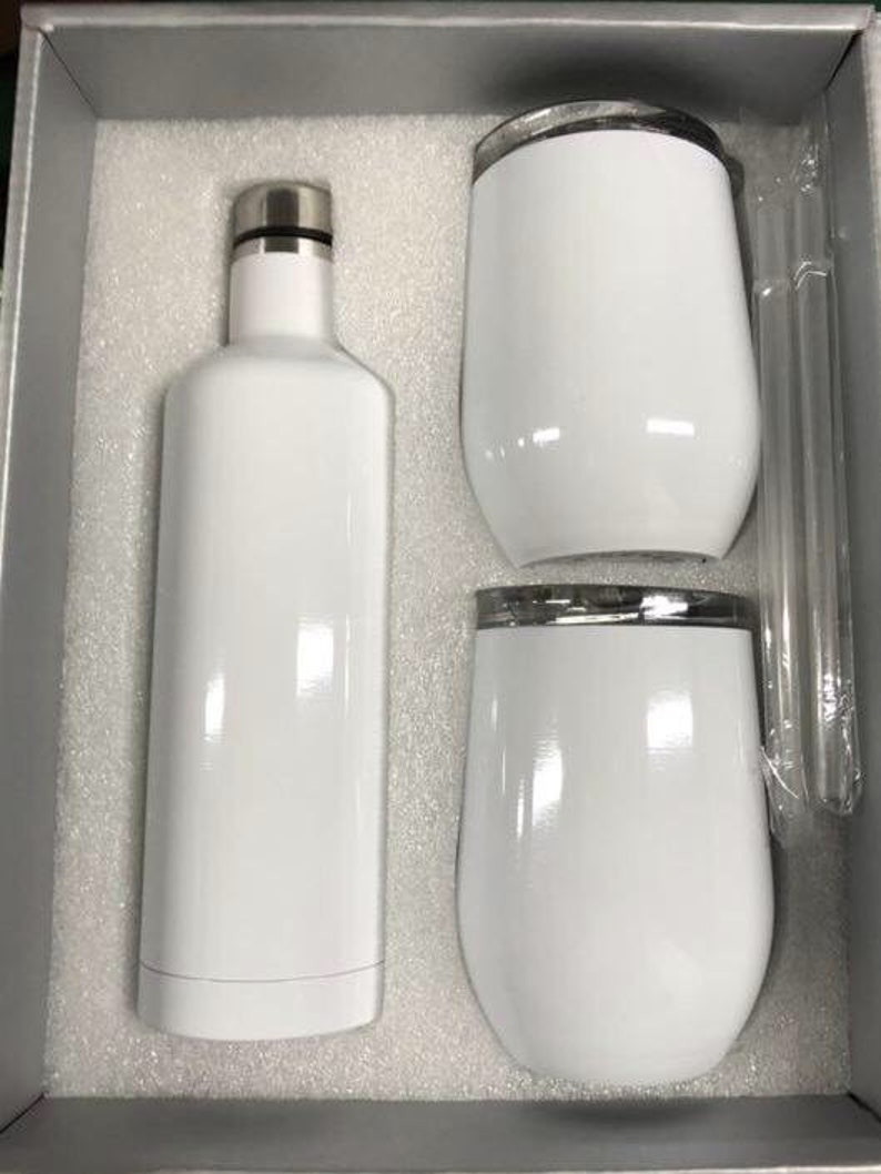 Personalized Insulated Wine Tumbler and Bottle Sets Etsy