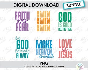 Faith Bundle1: PNG Sublimation Files (Digital Download)