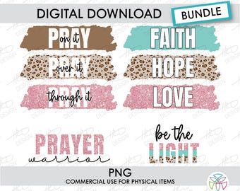 Faith Bundle2: PNG Sublimation Files (Digital Download)