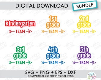 Teaching Team SVG Cut File: Elementary School Teacher Design (Digital Download)