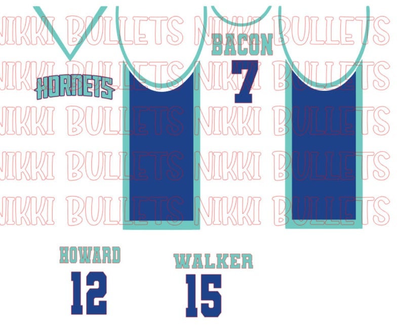 Basketball Jersey Tumbler BUNDLE5 Teams SVG Etsy